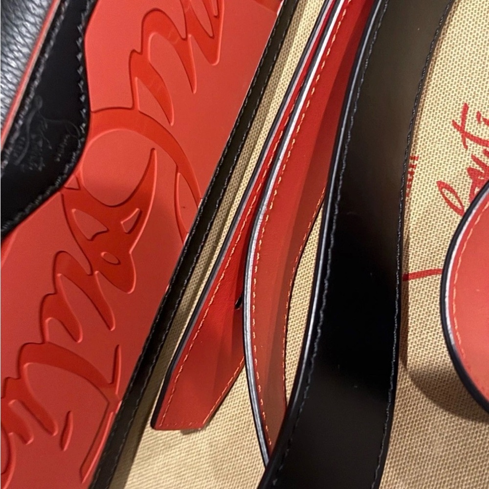 Christian Louboutin Black and Red mini cabata - Picture 4 of 6